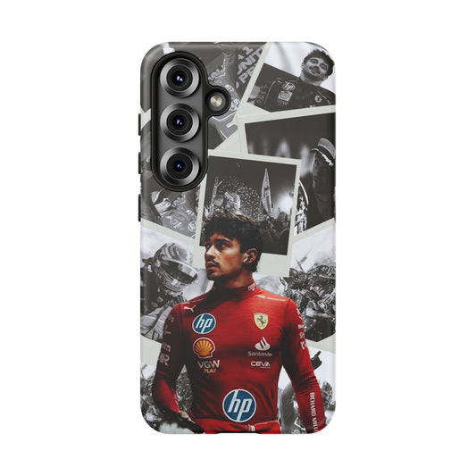 Charles Leclerc All Wins in Ferrari Collage Phone Case - Samsung, Ferrari, Formula 1 Fan Gift, Racing Phone Cover, Motorsport fans