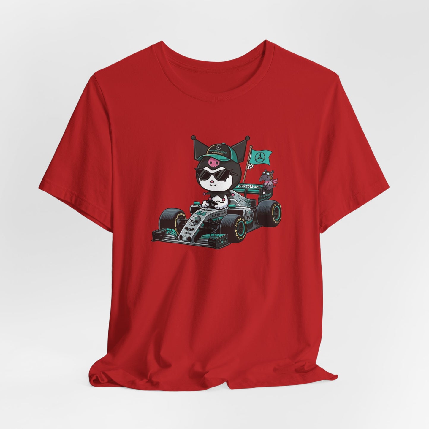 Kuromi F1 Racing Driver Graphic Tee Cute Motorsport Graphic Shirt
