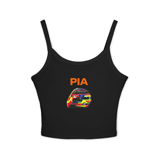 Oscar Piastrie Tank Top, McLaren Racing Crop, F1 Fashion Apparel, Spaghetti Strap Shirt, Racing Fan Gift