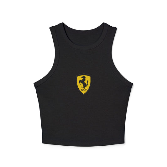 Ferrari F1 Racerback Tank Top: Women's Cropped Scuderia Tee