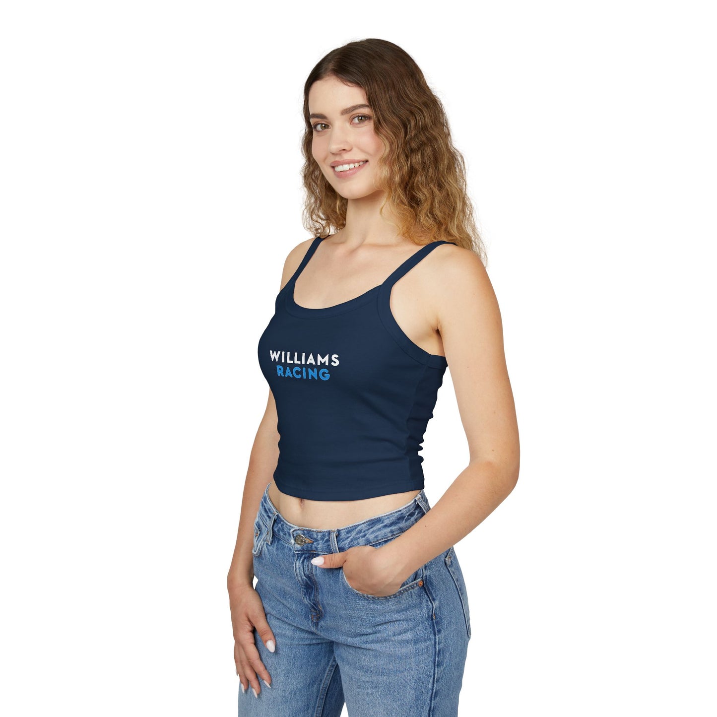 Williams Racing Crop Top: Carlos Sainz F1 Fan Tank - Alex Albon F1 fans - Ribbed Racerback
