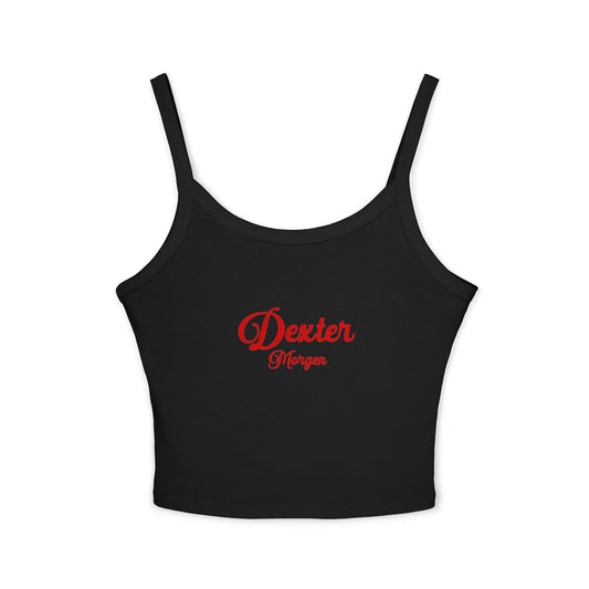 Dexter Morgan Spaghetti Strap Tank Top, Funny Graphic Tee, Horror Movie Fans, Crop Top Summer Fashion, Gift for Him or Her
