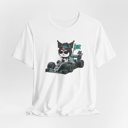 Kuromi F1 Racing Driver Graphic Tee Cute Motorsport Graphic Shirt