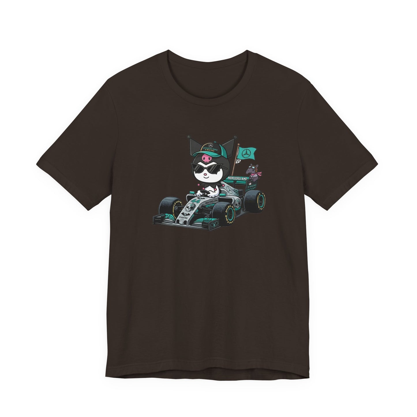 Kuromi F1 Racing Driver Graphic Tee Cute Motorsport Graphic Shirt