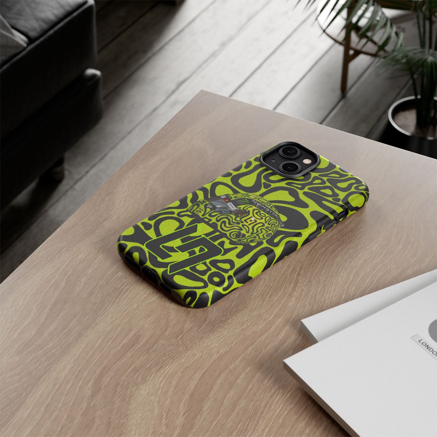 Lando Norris Helmet Design Phone Case, Formula 1 Fans, McLaren Fans, Tough Cases, Protective Cover, iPhone Case