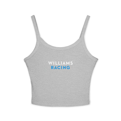 Williams Racing Crop Top: Carlos Sainz F1 Fan Tank - Alex Albon F1 fans - Ribbed Racerback