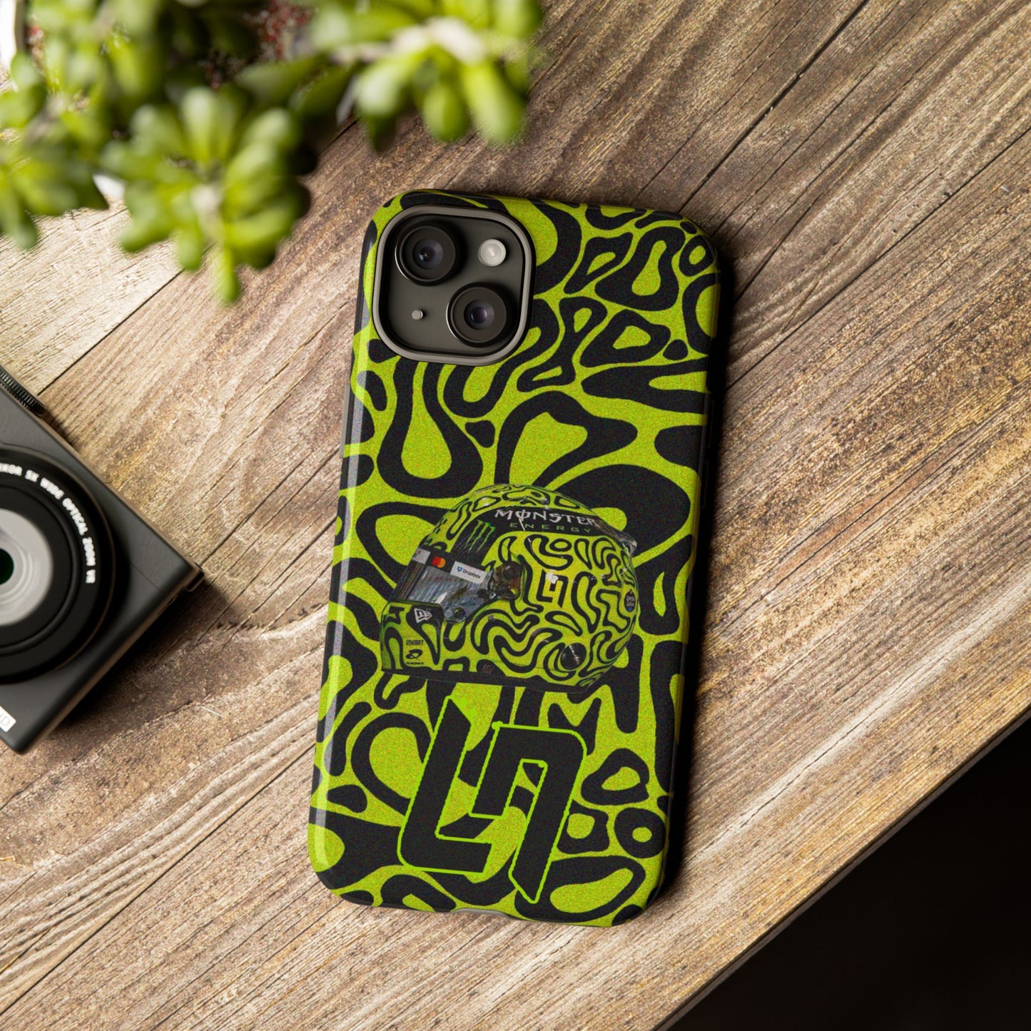 Lando Norris Helmet Design Phone Case, Formula 1 Fans, McLaren Fans, Tough Cases, Protective Cover, iPhone Case