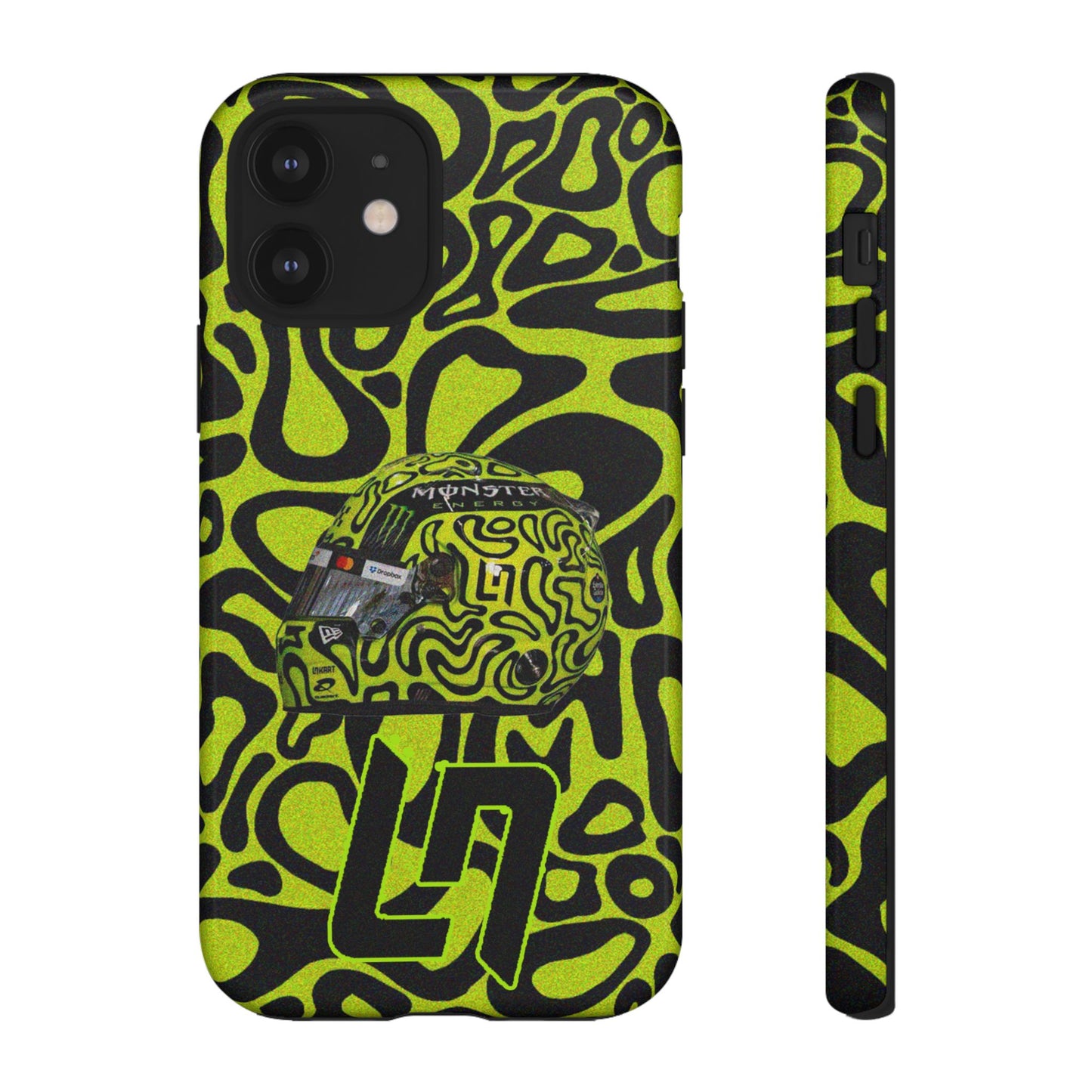 Lando Norris Helmet Design Phone Case, Formula 1 Fans, McLaren Fans, Tough Cases, Protective Cover, iPhone Case