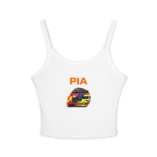 Oscar Piastrie Tank Top, McLaren Racing Crop, F1 Fashion Apparel, Spaghetti Strap Shirt, Racing Fan Gift