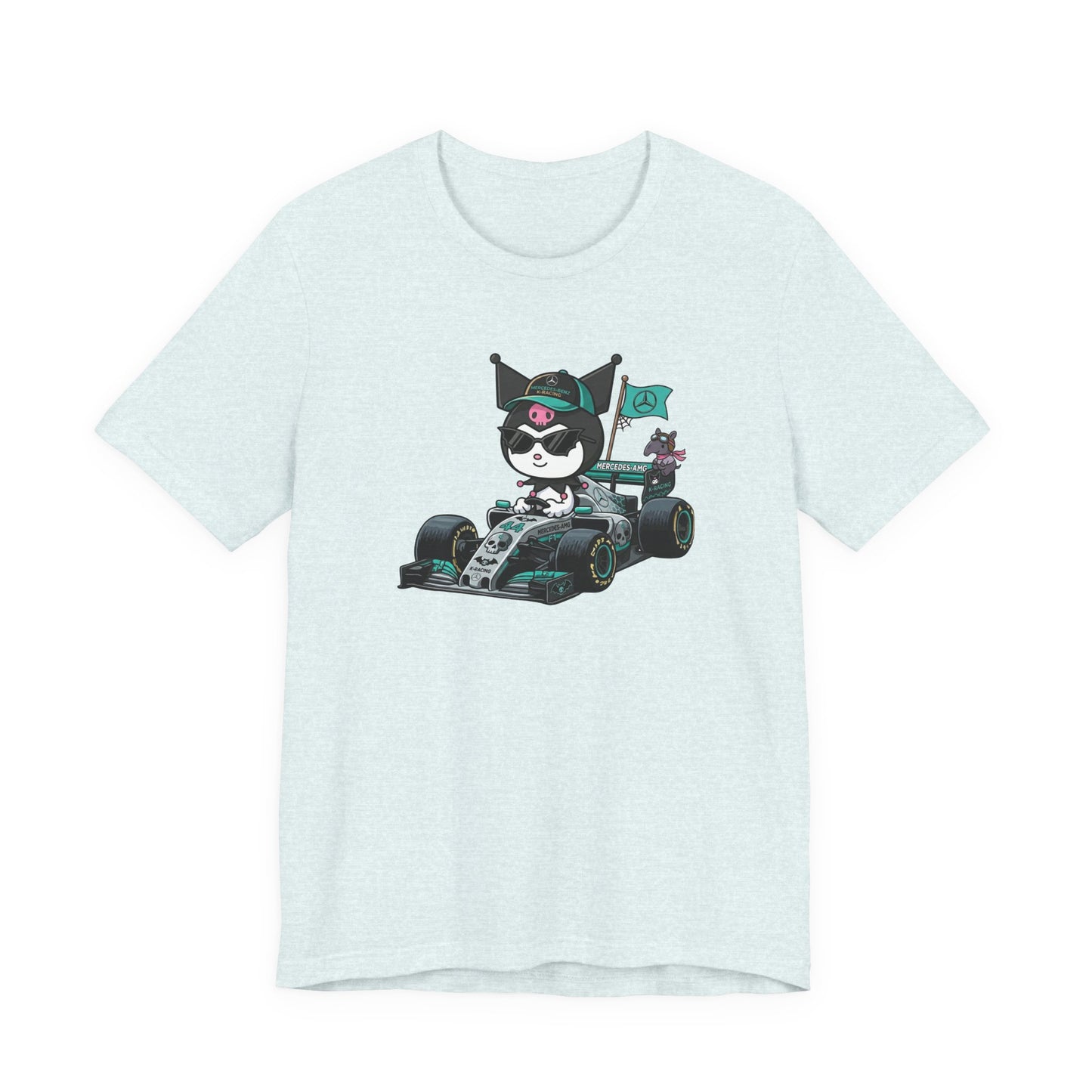 Kuromi F1 Racing Driver Graphic Tee Cute Motorsport Graphic Shirt