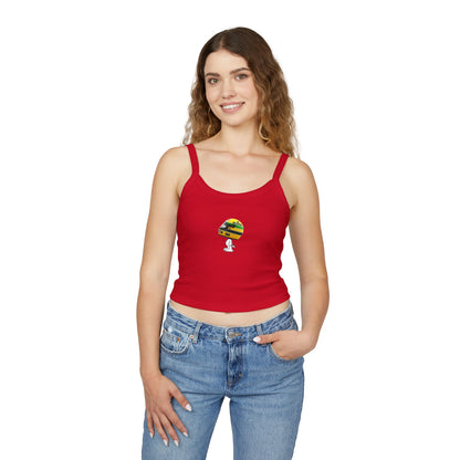 Snoopy x Ayrton Senna F1 Team Crop Top: Red Mclaren Racerback Tank, Women's Tank Top, Spaghetti Strap Shirt, Sleeveless Tee, Graphic Muscle