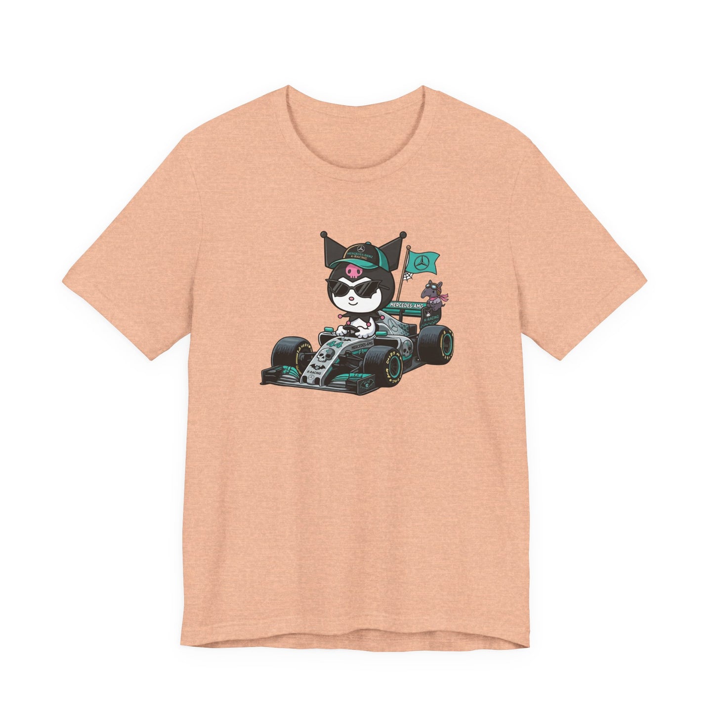 Kuromi F1 Racing Driver Graphic Tee Cute Motorsport Graphic Shirt