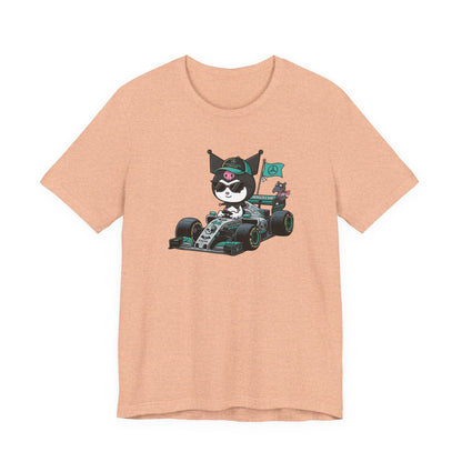 Kuromi F1 Racing Driver Graphic Tee Cute Motorsport Graphic Shirt