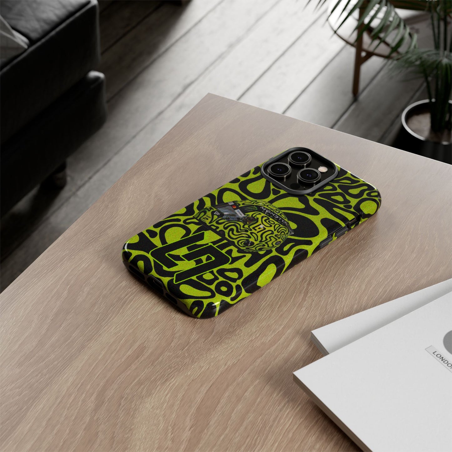 Lando Norris Helmet Design Phone Case, Formula 1 Fans, McLaren Fans, Tough Cases, Protective Cover, iPhone Case
