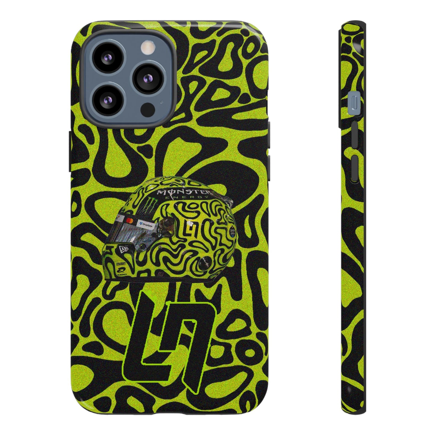 Lando Norris Helmet Design Phone Case, Formula 1 Fans, McLaren Fans, Tough Cases, Protective Cover, iPhone Case