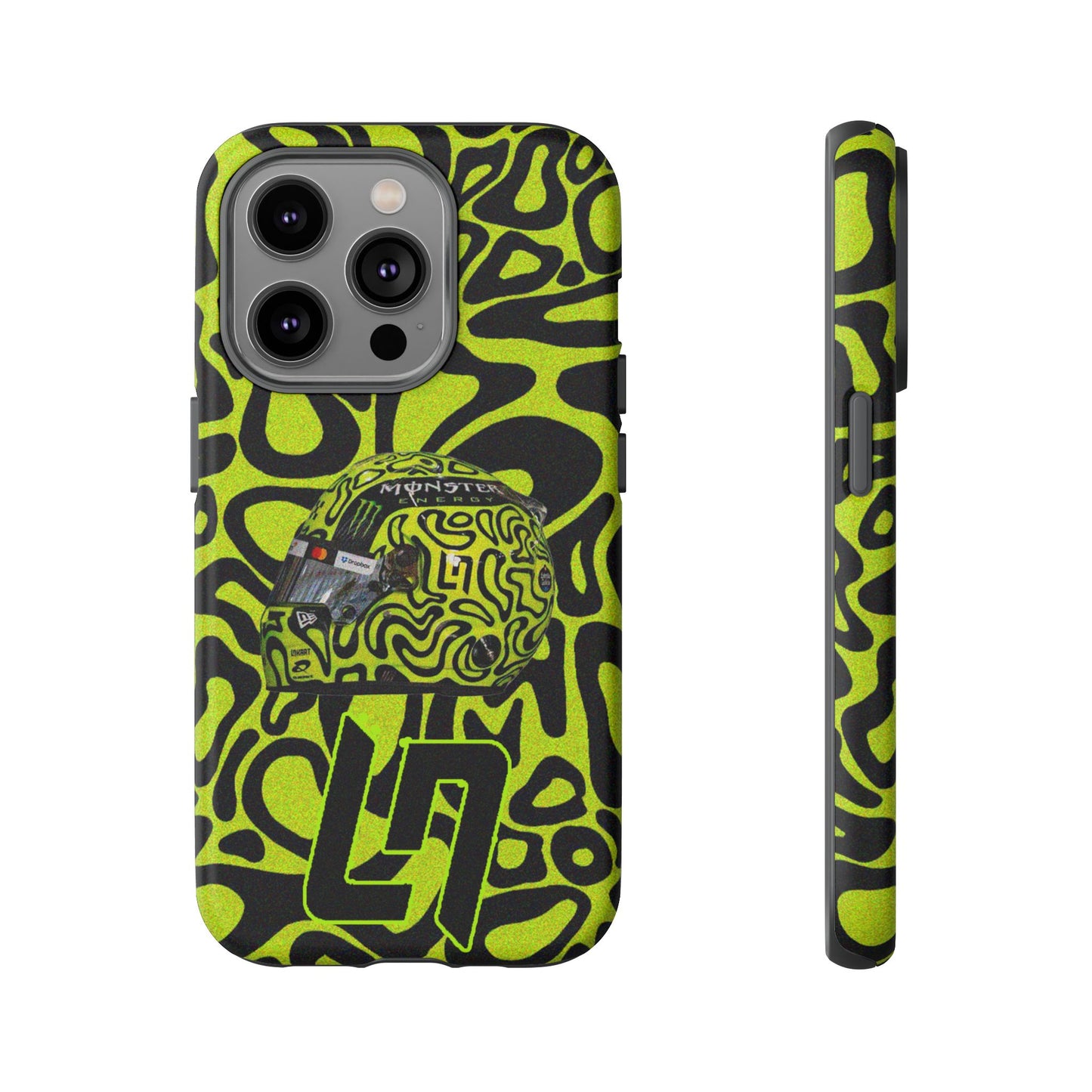 Lando Norris Helmet Design Phone Case, Formula 1 Fans, McLaren Fans, Tough Cases, Protective Cover, iPhone Case