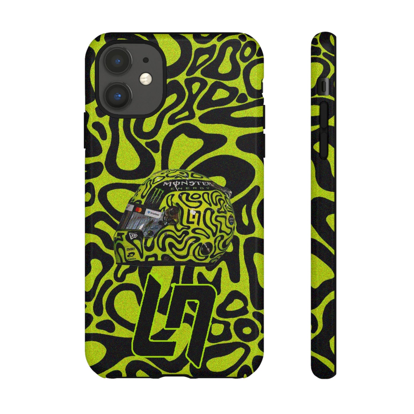 Lando Norris Helmet Design Phone Case, Formula 1 Fans, McLaren Fans, Tough Cases, Protective Cover, iPhone Case