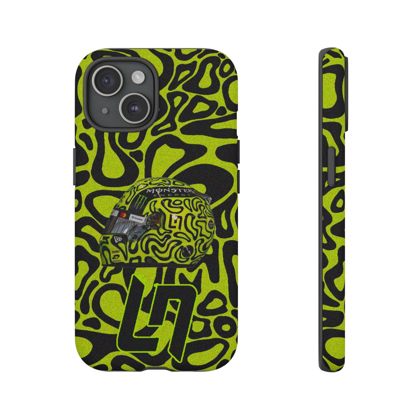 Lando Norris Helmet Design Phone Case, Formula 1 Fans, McLaren Fans, Tough Cases, Protective Cover, iPhone Case