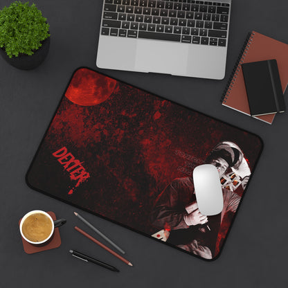 Gothic Dexter Desk Mat - Perfect for Halloween, Office Decor, Unique Gift, Gamer Accessories, Home Office Essentials