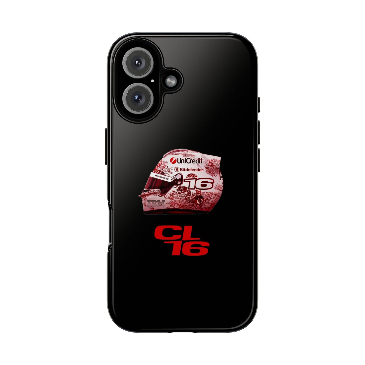 Charles Leclerc Formula1 Helmet Minimalistic Design for Racing Fans, F1 Gift, Racing Lover Gift, Motorsport Phone Cover, Race, iPhone Case