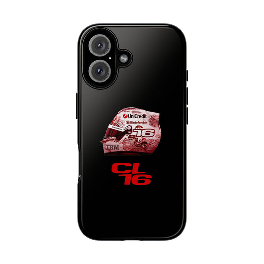 Charles Leclerc Formula1 Helmet Minimalistic Design for Racing Fans, F1 Gift, Racing Lover Gift, Motorsport Phone Cover, Race, iPhone Case