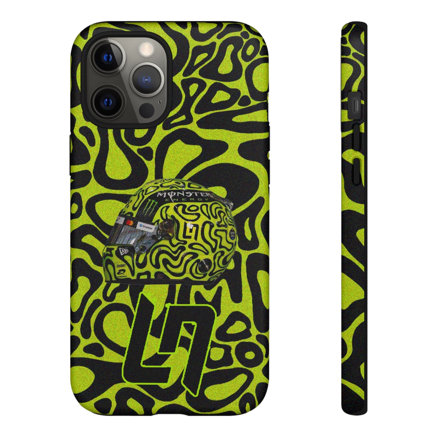 Lando Norris Helmet Design Phone Case, Formula 1 Fans, McLaren Fans, Tough Cases, Protective Cover, iPhone Case