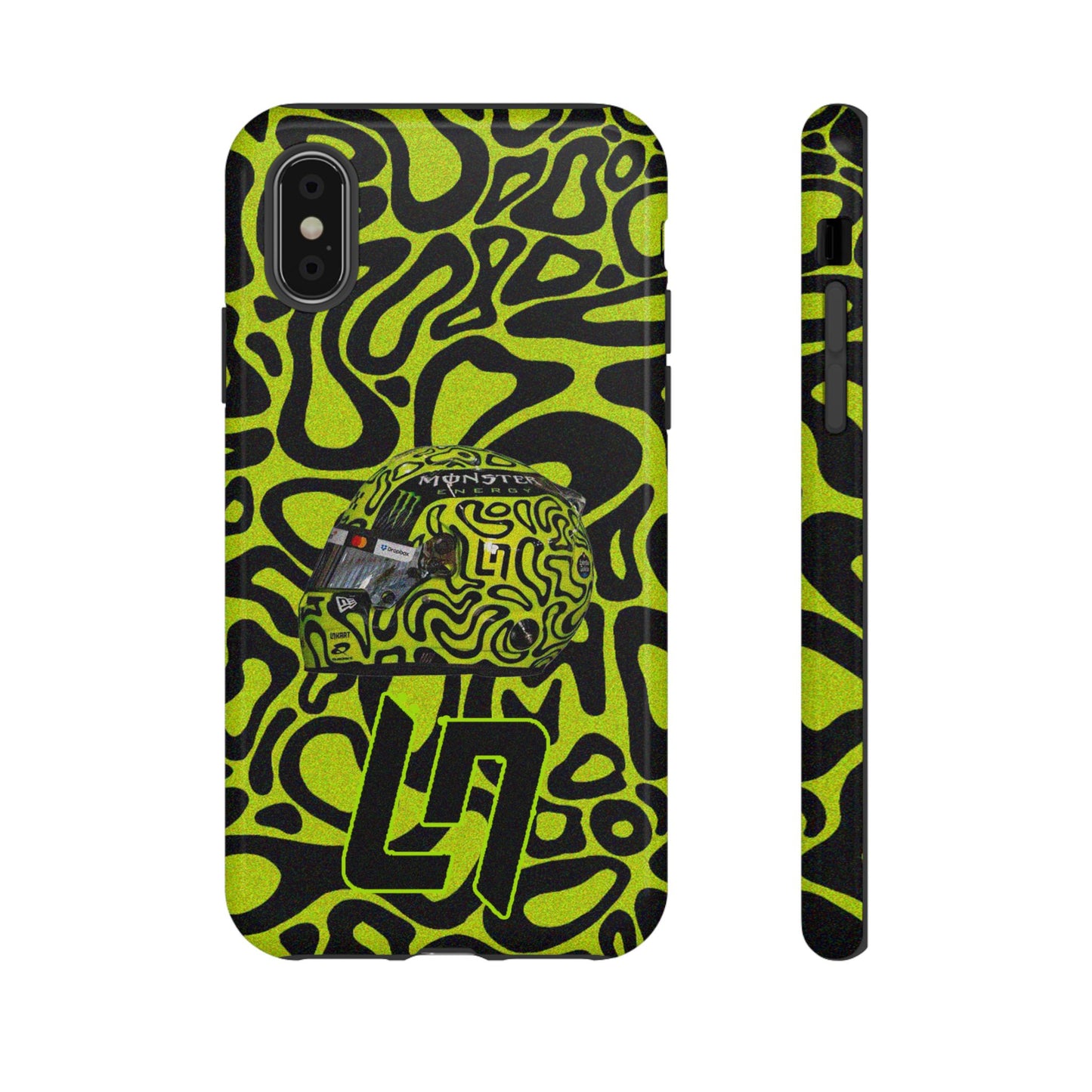 Lando Norris Helmet Design Phone Case, Formula 1 Fans, McLaren Fans, Tough Cases, Protective Cover, iPhone Case