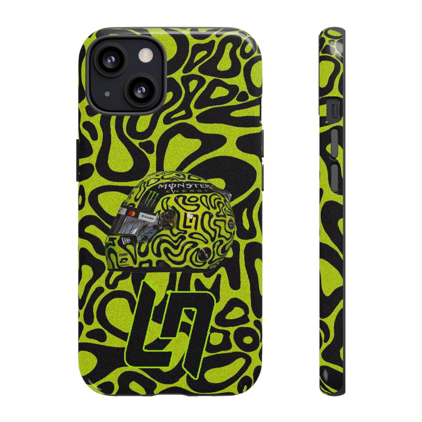 Lando Norris Helmet Design Phone Case, Formula 1 Fans, McLaren Fans, Tough Cases, Protective Cover, iPhone Case
