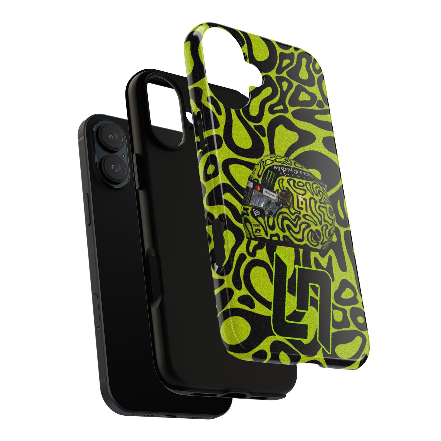 Lando Norris Helmet Design Phone Case, Formula 1 Fans, McLaren Fans, Tough Cases, Protective Cover, iPhone Case
