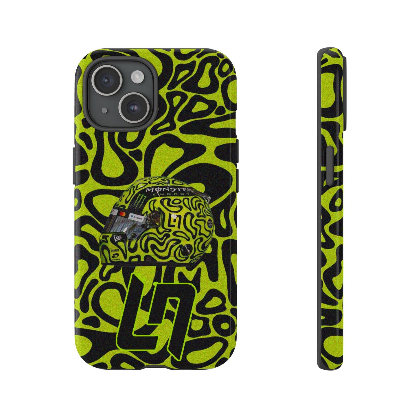 Lando Norris Helmet Design Phone Case, Formula 1 Fans, McLaren Fans, Tough Cases, Protective Cover, iPhone Case