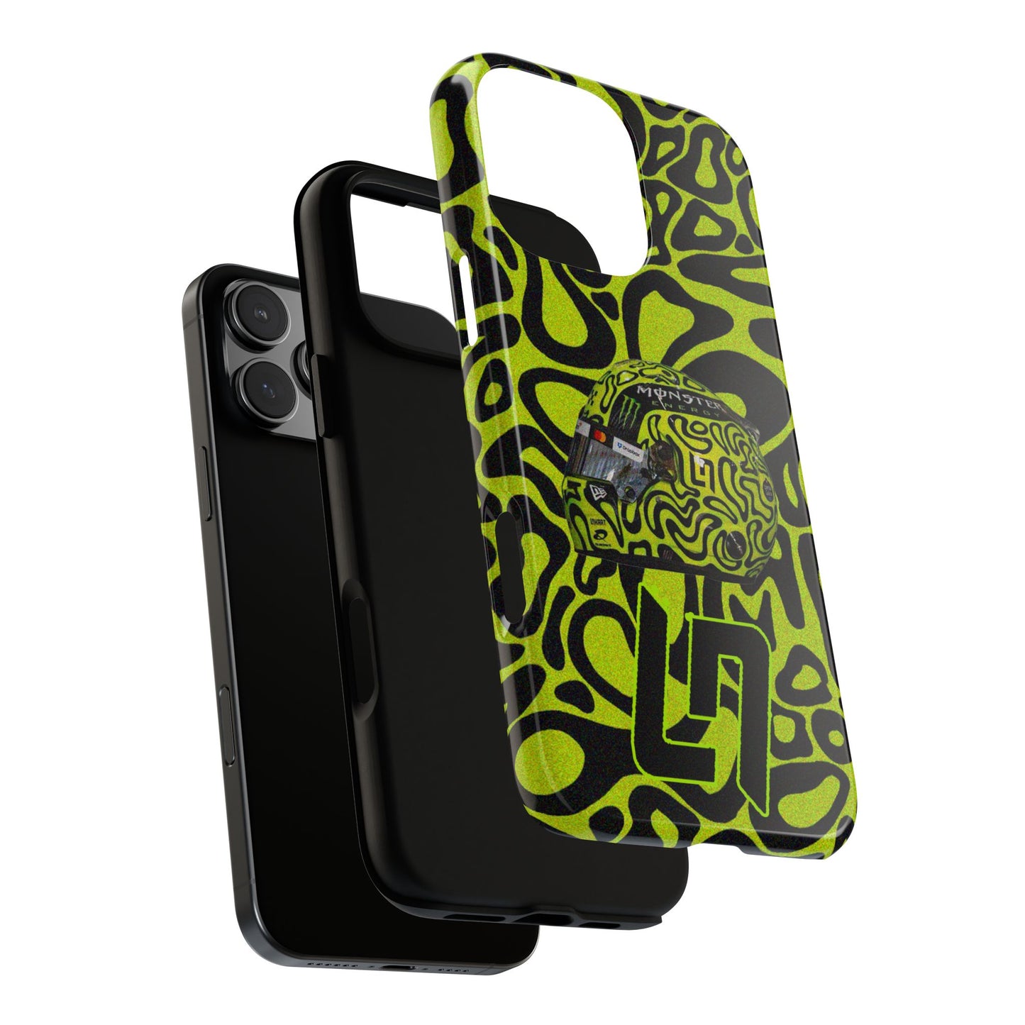 Lando Norris Helmet Design Phone Case, Formula 1 Fans, McLaren Fans, Tough Cases, Protective Cover, iPhone Case
