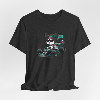 Kuromi F1 Racing Driver Graphic Tee Cute Motorsport Graphic Shirt
