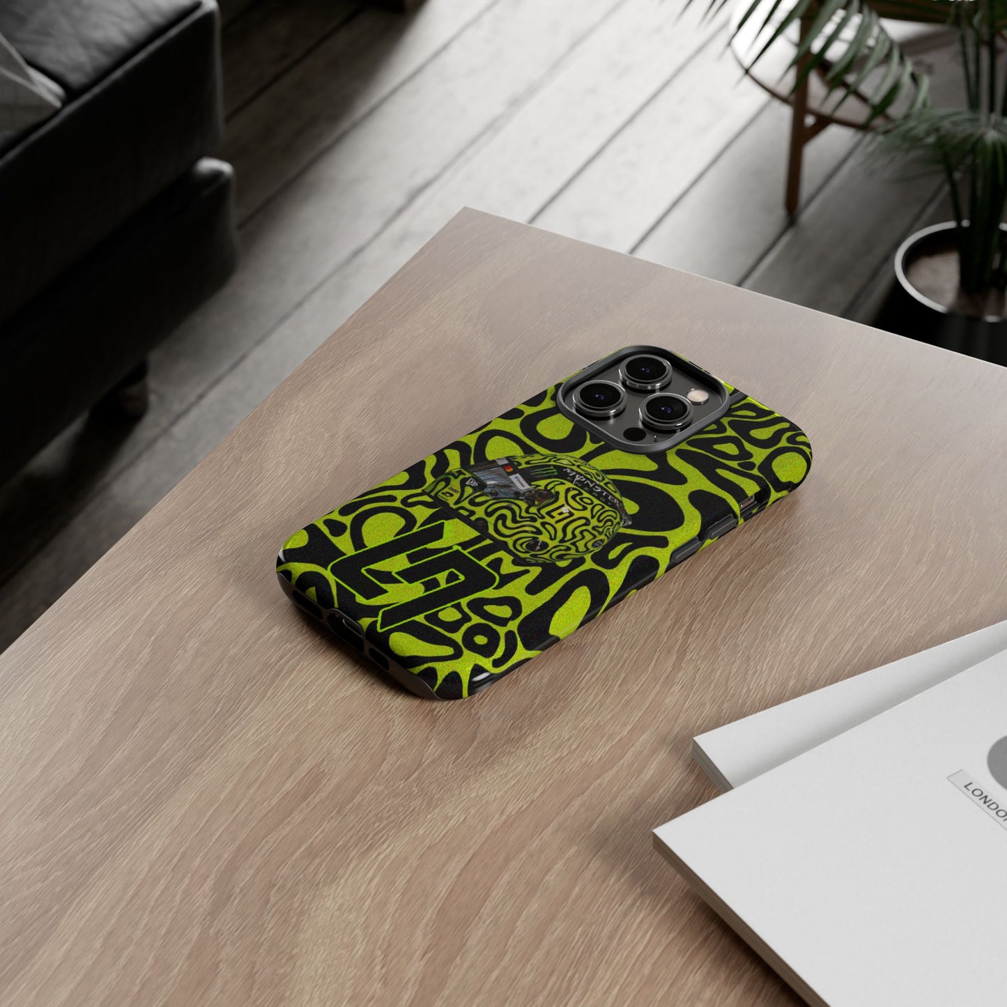 Lando Norris Helmet Design Phone Case, Formula 1 Fans, McLaren Fans, Tough Cases, Protective Cover, iPhone Case