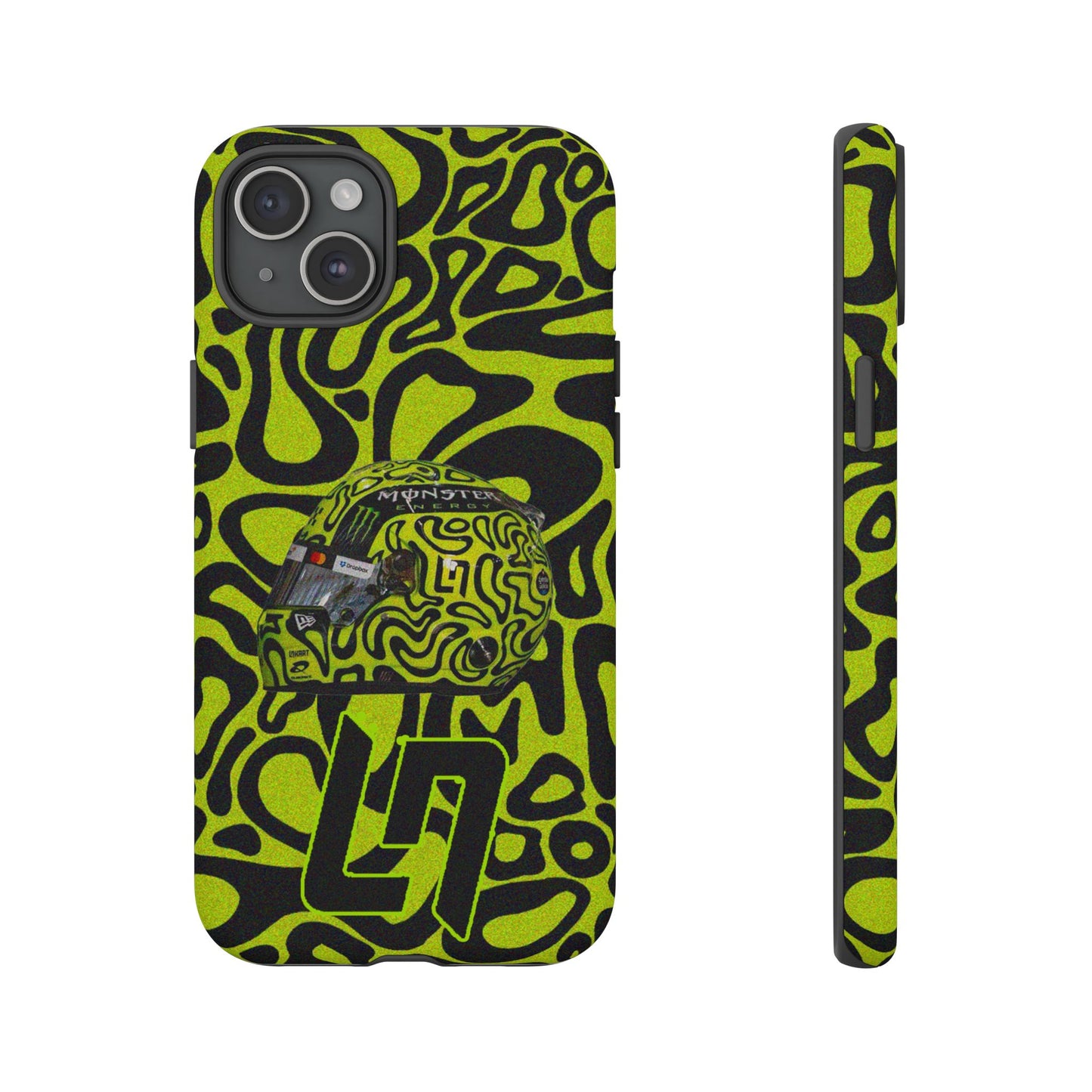 Lando Norris Helmet Design Phone Case, Formula 1 Fans, McLaren Fans, Tough Cases, Protective Cover, iPhone Case