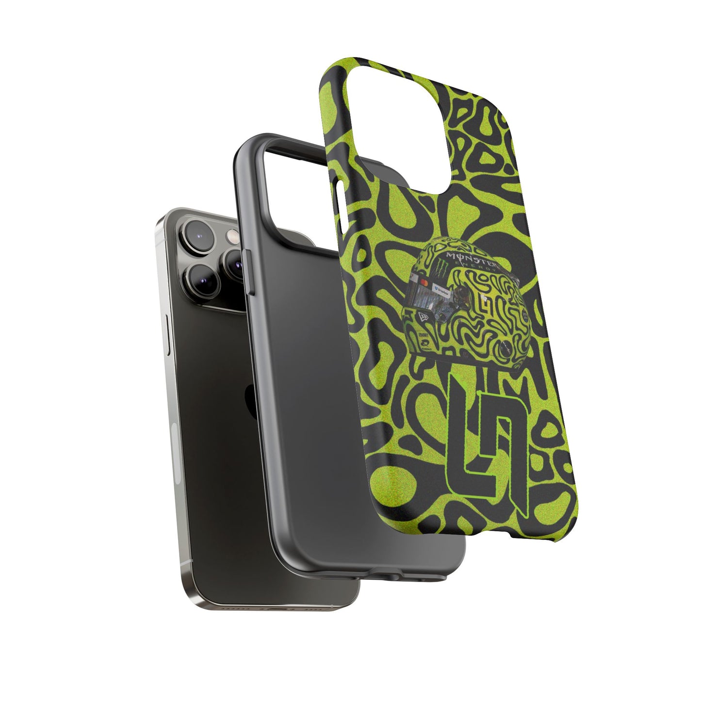 Lando Norris Helmet Design Phone Case, Formula 1 Fans, McLaren Fans, Tough Cases, Protective Cover, iPhone Case
