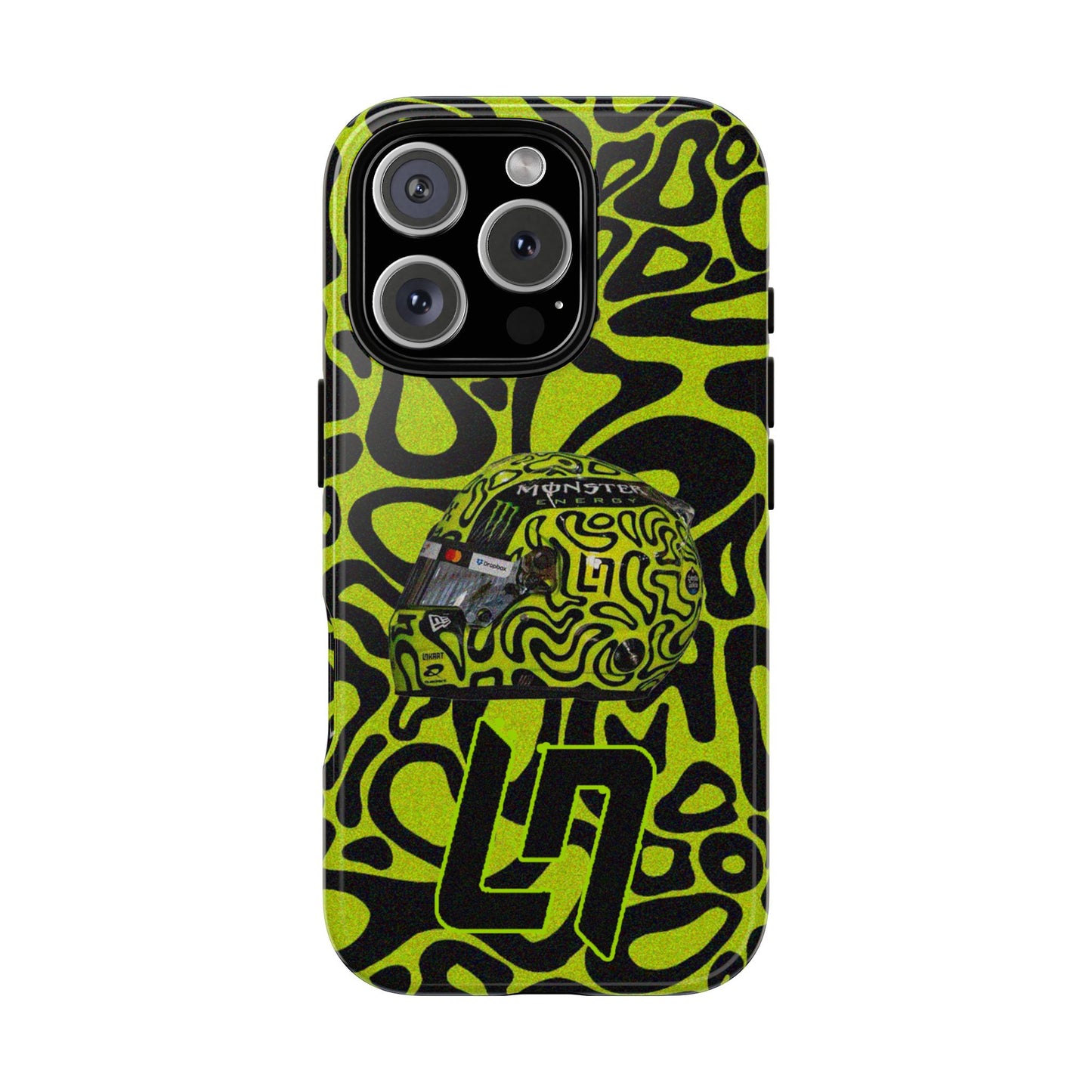 Lando Norris Helmet Design Phone Case, Formula 1 Fans, McLaren Fans, Tough Cases, Protective Cover, iPhone Case