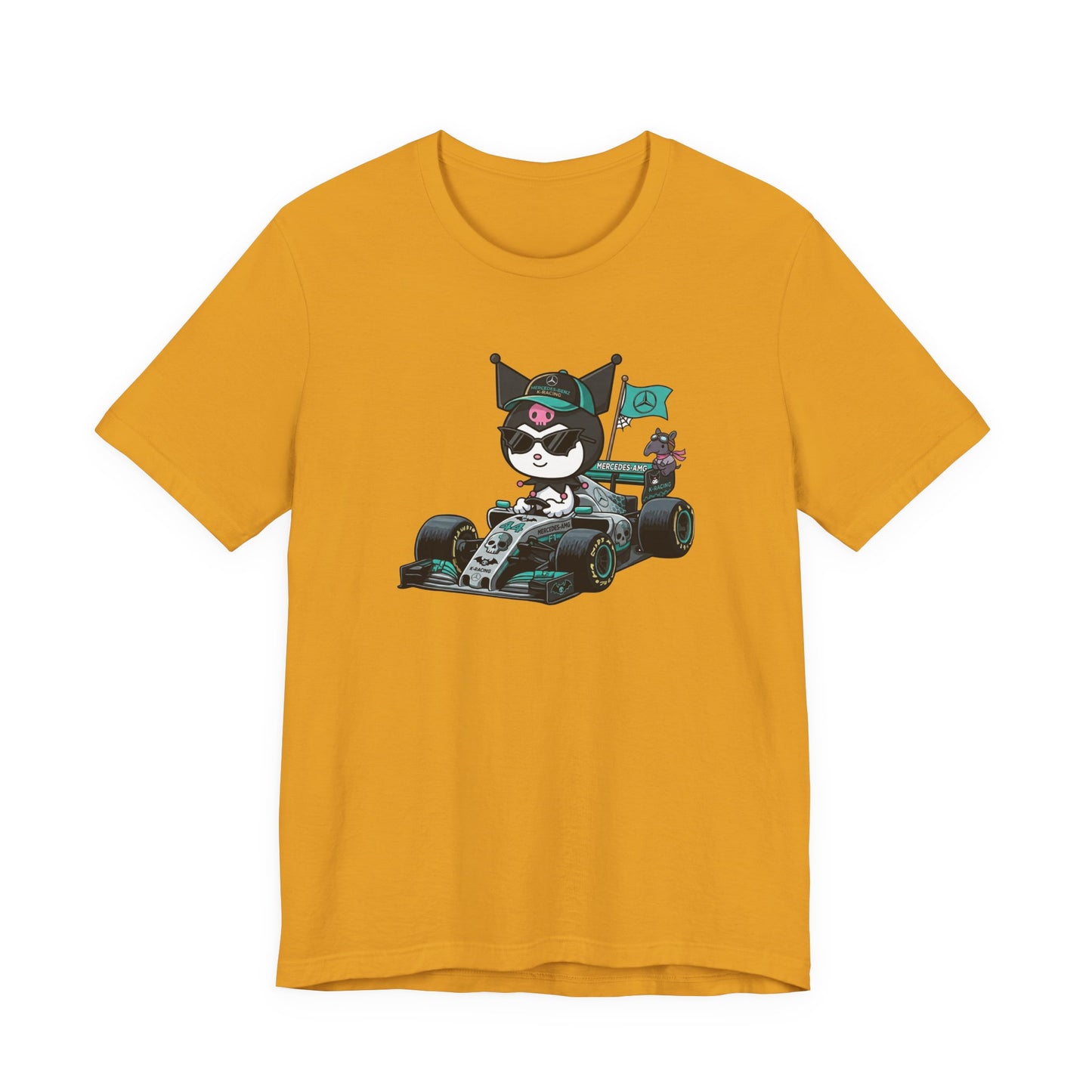Kuromi F1 Racing Driver Graphic Tee Cute Motorsport Graphic Shirt