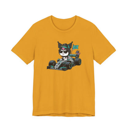 Kuromi F1 Racing Driver Graphic Tee Cute Motorsport Graphic Shirt