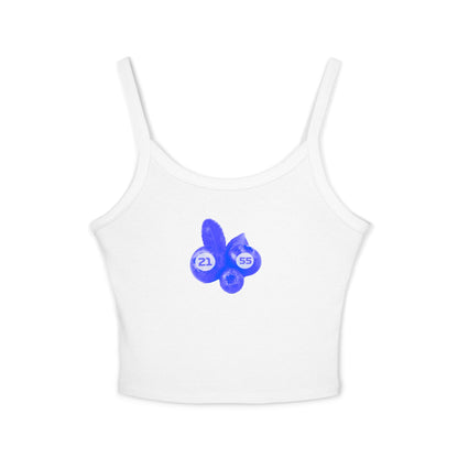 Blueberry-Themed  F1 Team Crop Top: Williams Racing Team Racerback Tank - Carlos Saiz x Alex Albon