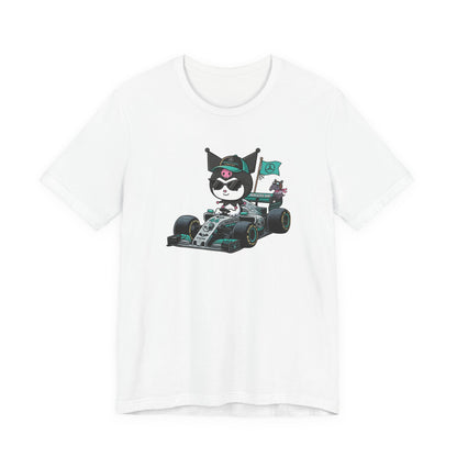 Kuromi F1 Racing Driver Graphic Tee Cute Motorsport Graphic Shirt