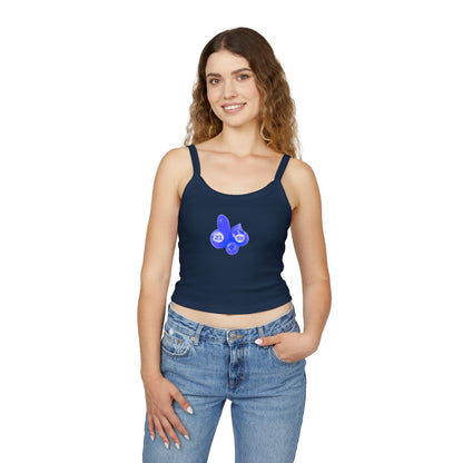 Blueberry-Themed  F1 Team Crop Top: Williams Racing Team Racerback Tank - Carlos Saiz x Alex Albon