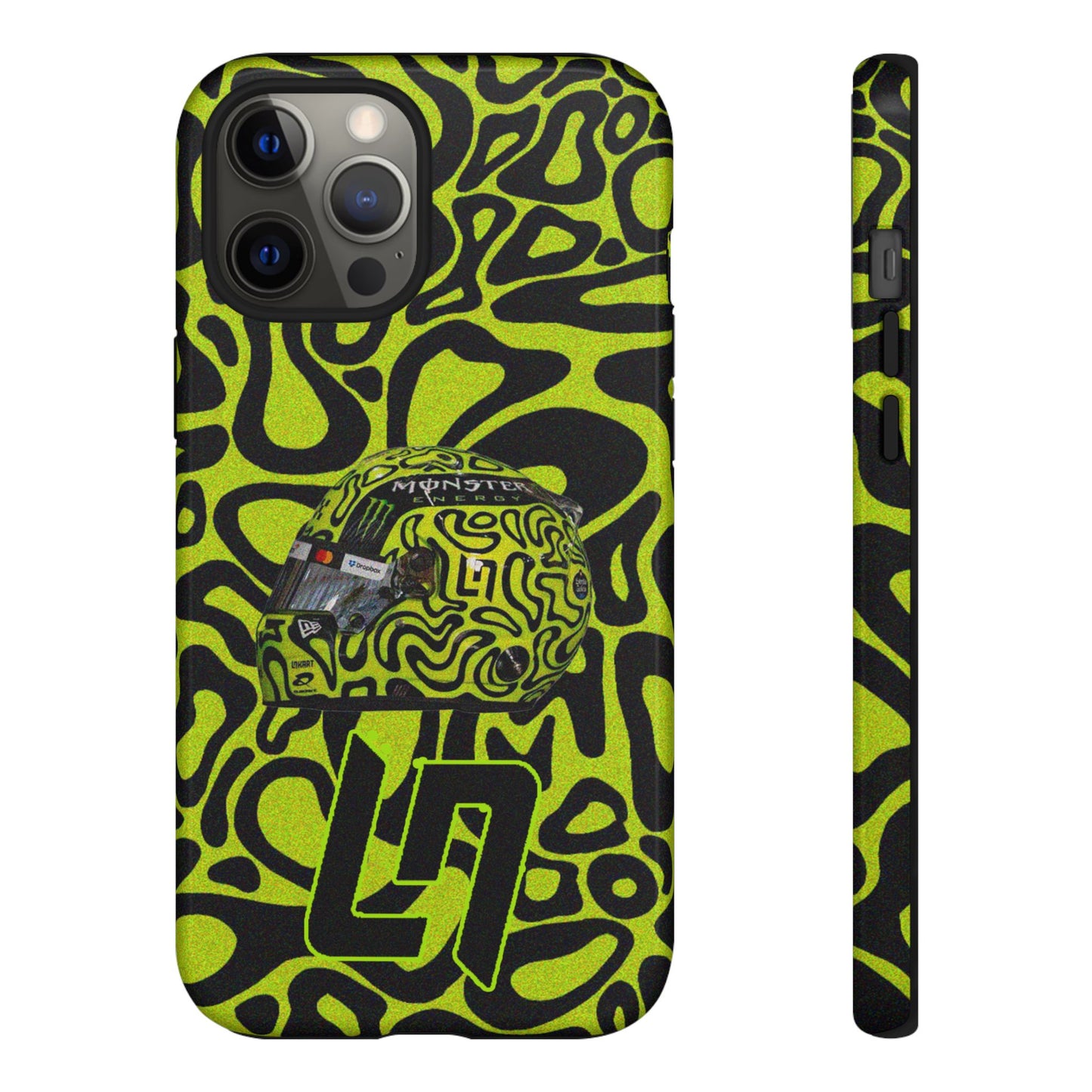 Lando Norris Helmet Design Phone Case, Formula 1 Fans, McLaren Fans, Tough Cases, Protective Cover, iPhone Case
