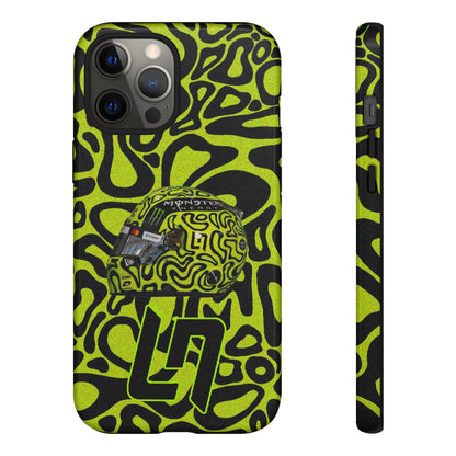 Lando Norris Helmet Design Phone Case, Formula 1 Fans, McLaren Fans, Tough Cases, Protective Cover, iPhone Case