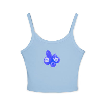 Blueberry-Themed  F1 Team Crop Top: Williams Racing Team Racerback Tank - Carlos Saiz x Alex Albon