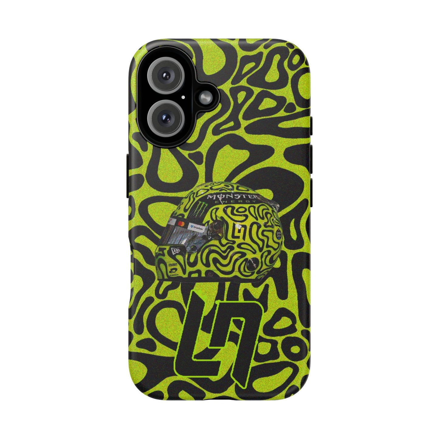 Lando Norris Helmet Design Phone Case, Formula 1 Fans, McLaren Fans, Tough Cases, Protective Cover, iPhone Case