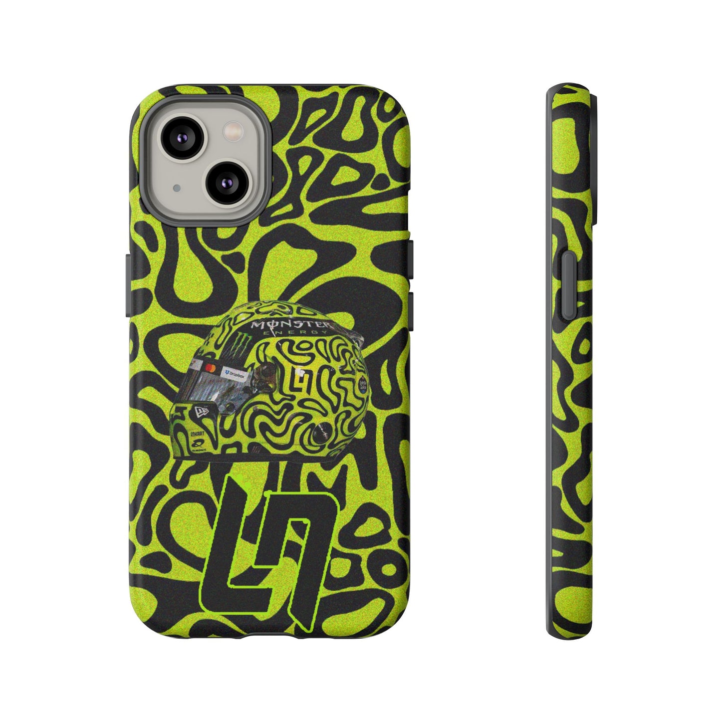 Lando Norris Helmet Design Phone Case, Formula 1 Fans, McLaren Fans, Tough Cases, Protective Cover, iPhone Case