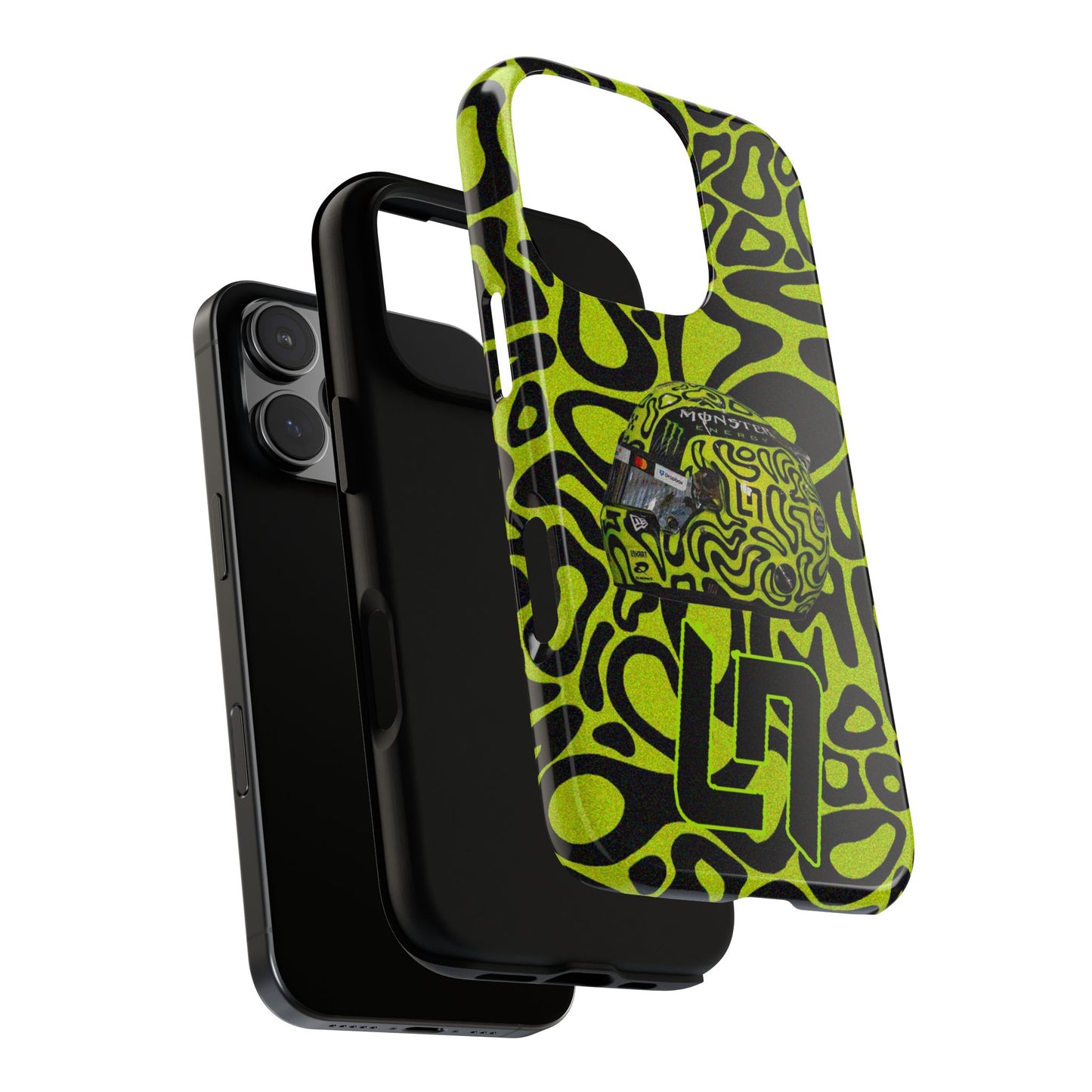 Lando Norris Helmet Design Phone Case, Formula 1 Fans, McLaren Fans, Tough Cases, Protective Cover, iPhone Case