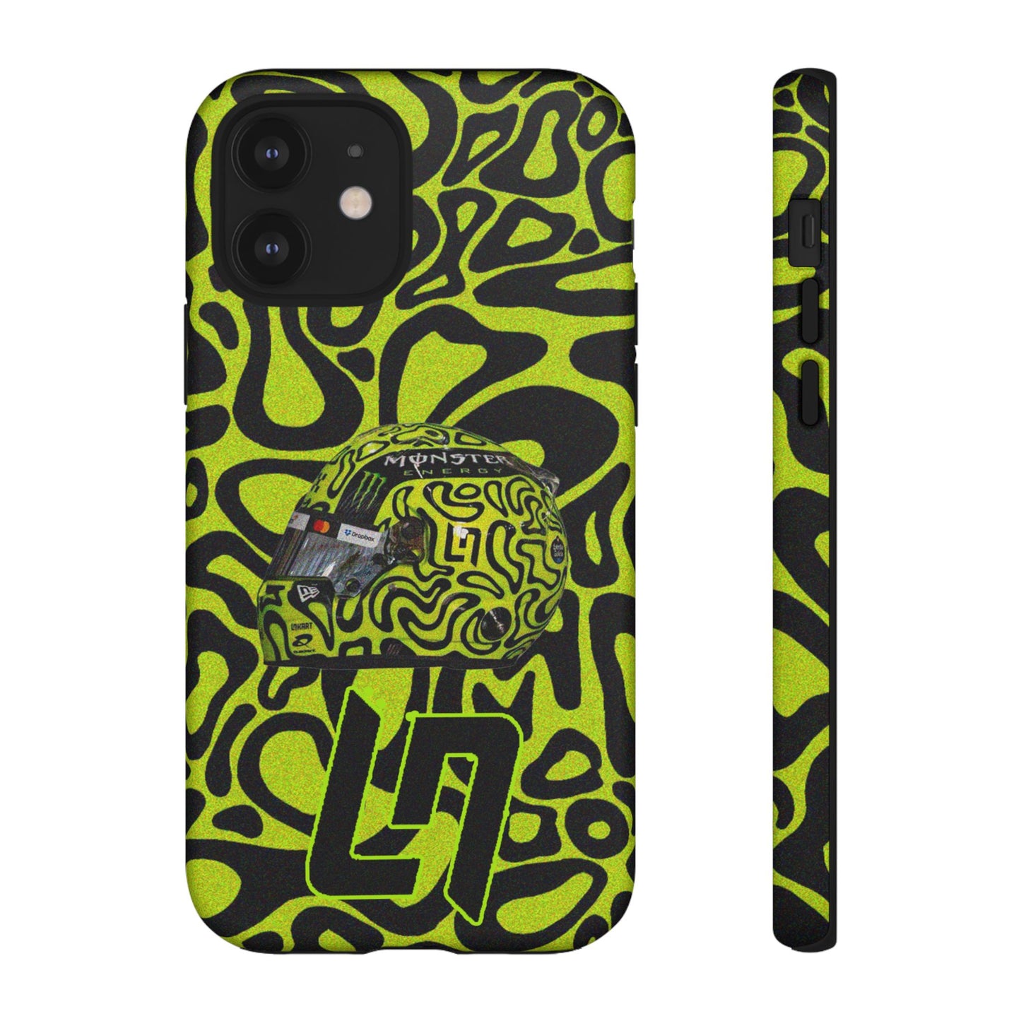 Lando Norris Helmet Design Phone Case, Formula 1 Fans, McLaren Fans, Tough Cases, Protective Cover, iPhone Case