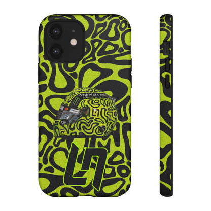 Lando Norris Helmet Design Phone Case, Formula 1 Fans, McLaren Fans, Tough Cases, Protective Cover, iPhone Case