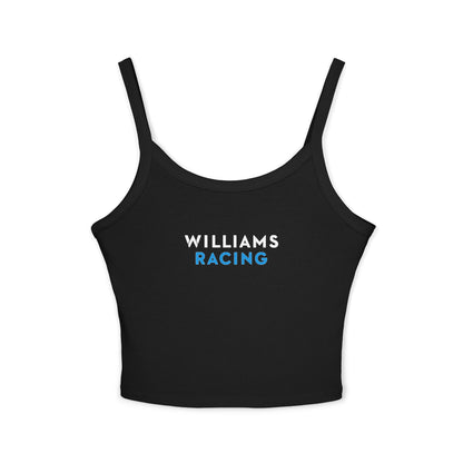 Williams Racing Crop Top: Carlos Sainz F1 Fan Tank - Alex Albon F1 fans - Ribbed Racerback